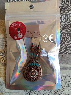 Boucles d'oreilles avec brillants