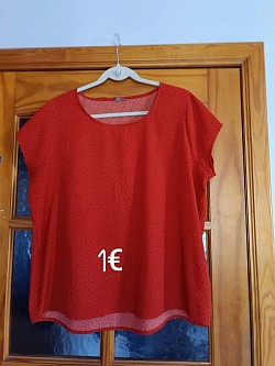 Blouse couleur brique